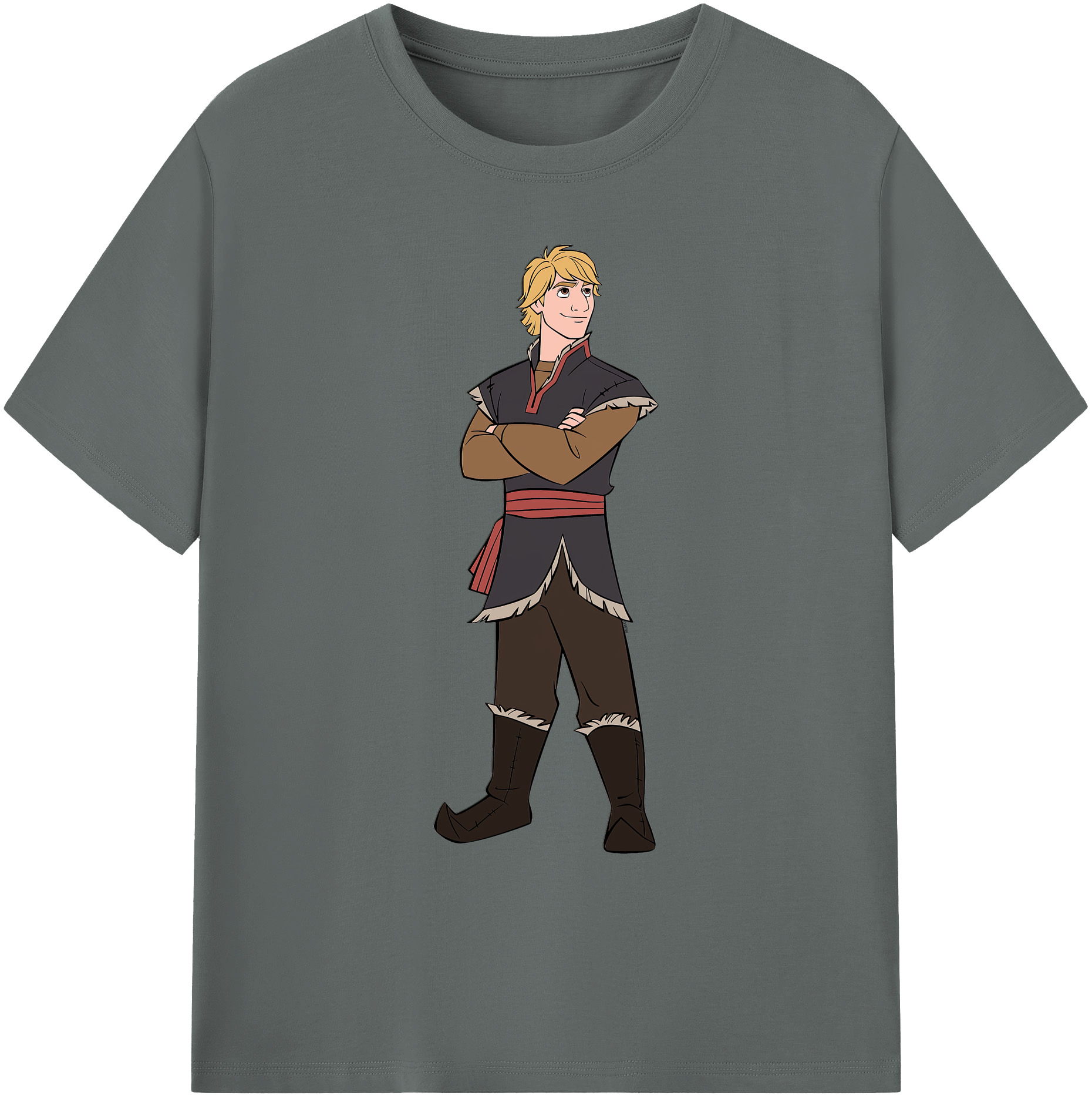 （画像用） アナと雪の女王 アンナ エルサ Frozen Anna Elsa 綿100％ メンズ半袖Tシャツ｜肌触りやわらか＆通気性